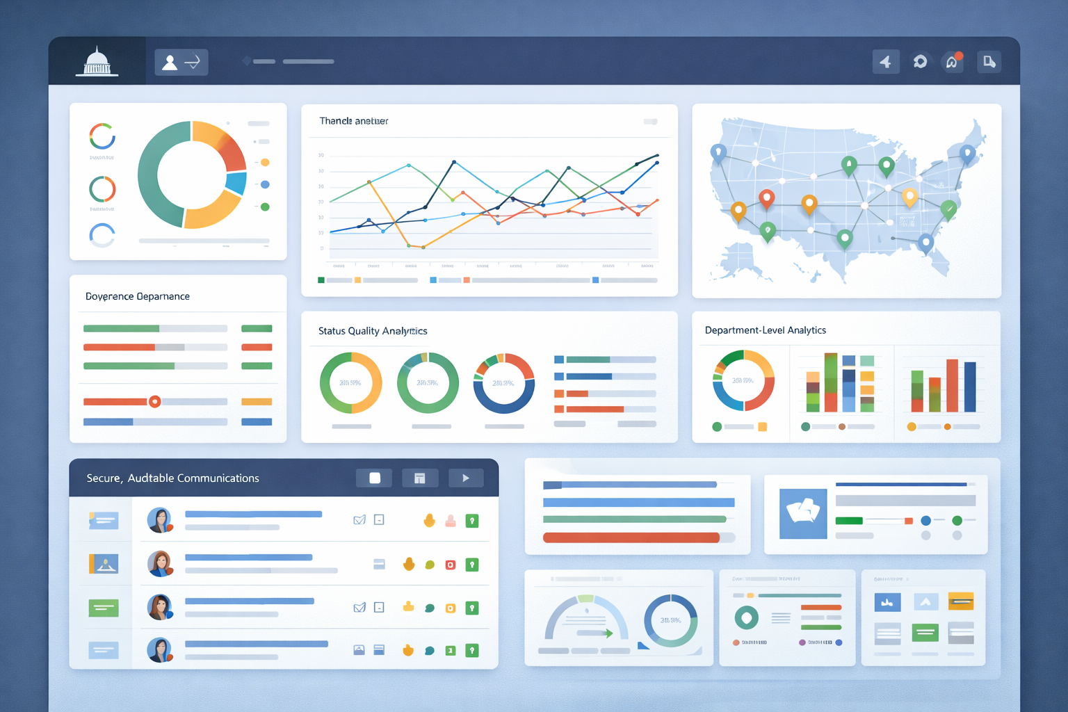 Public sector governance dashboard